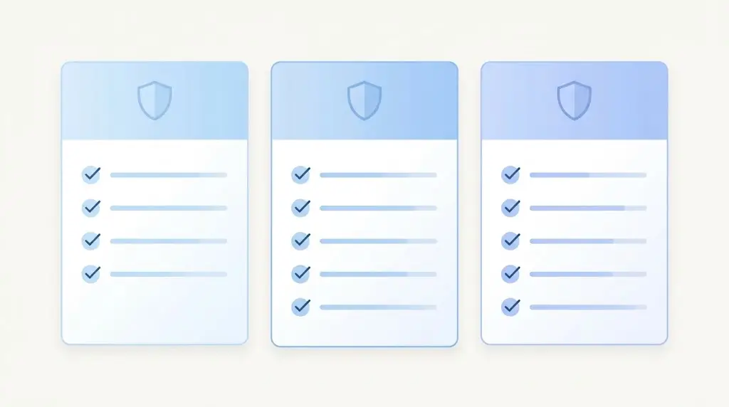 WordPress website maintenance packages compared across four tiers with included services