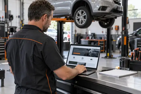 Auto repair website design planning for an Australian repair shop