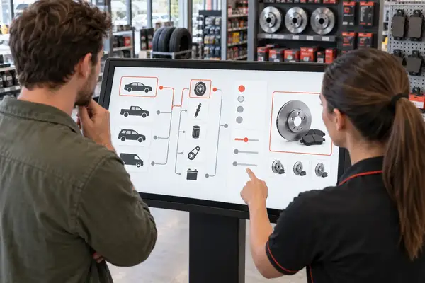 Vehicle fitment and product filtering on an automotive parts website