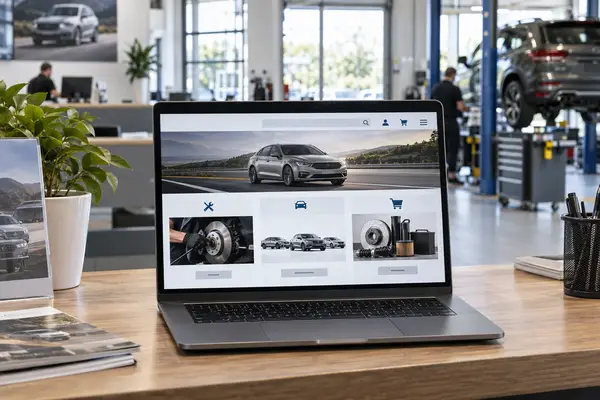 Structured automotive website services and product categories