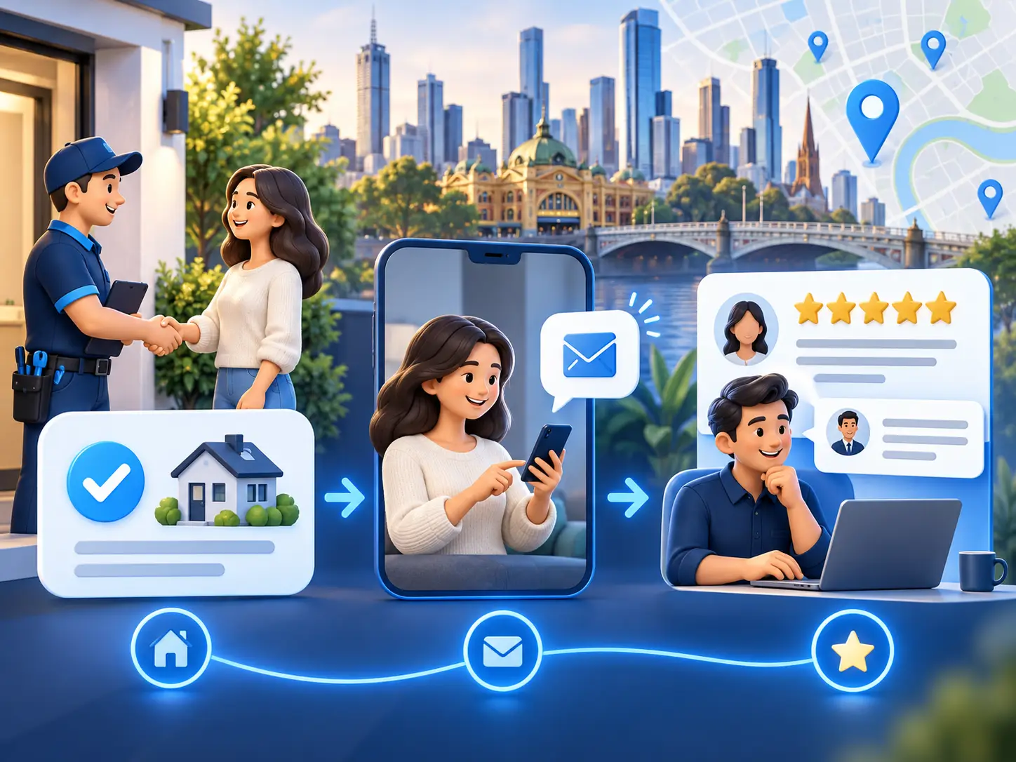Customer feedback and response process supporting local business SEO in Melbourne