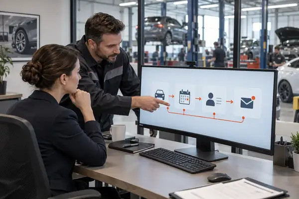 Workshop website development connecting booking and management systems